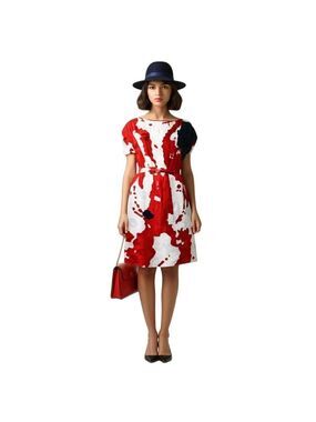 Michael Novarese Abstract Vintage 50s-60s Dress Size M